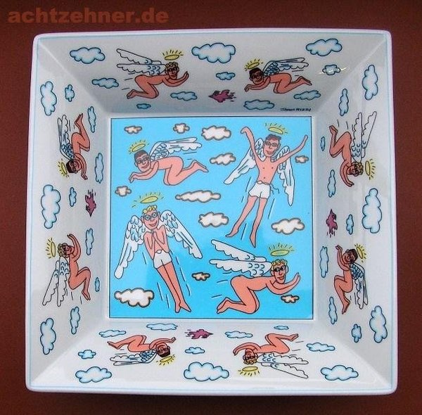 James Rizzi Schale Fly on My Sweet Angels 23,5 cm