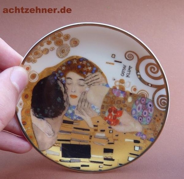 Goebel Mini Teller Gustav Klimt Der Kuss 10 cm