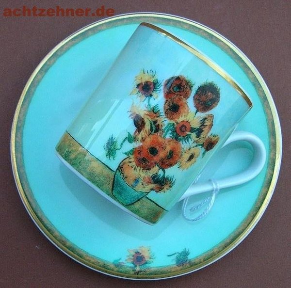 Vincent van Gogh Sonnenblumen Espresso Tasse 7,5 x 12 cm