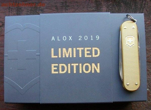 Alox Victorinox Champagner-Gold kleines Taschenmesser 58 mm