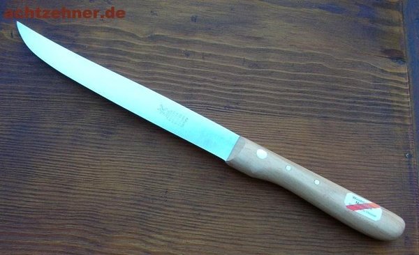 Rückenspitz Fleischmesser Rostfrei Rotbuche Klinge 18,2 cm