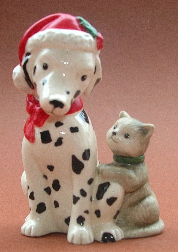 Beste Freunde - Dalmatiener mit Mieze 7 cm